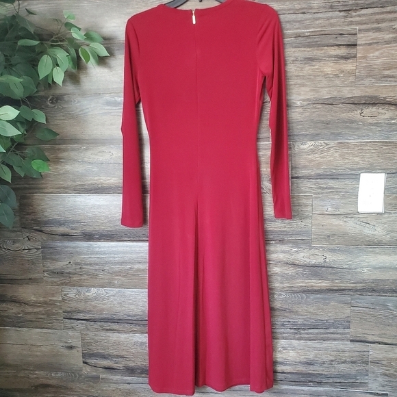 NEW Michael Kors Women's Long Sleeve Maxi Dress Maroon Color  Size XS * - Picture 6 of 14